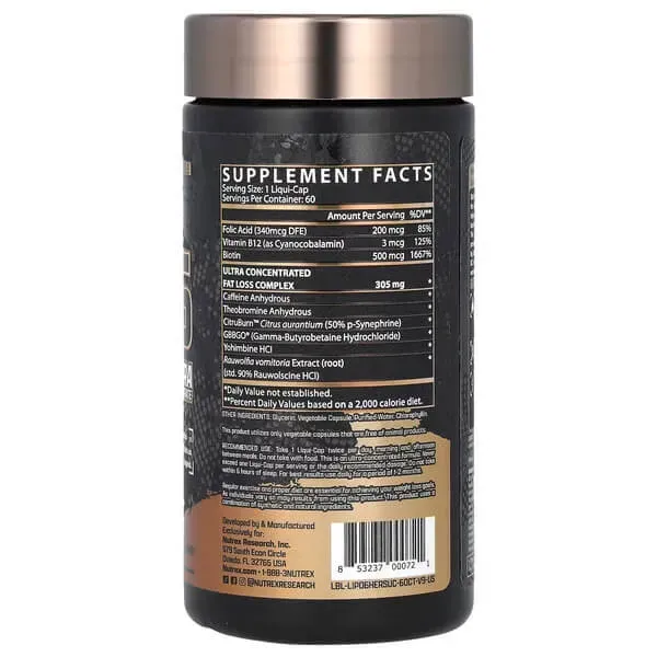 Nutrex Lipo-6 Hers Ultra Concentrate 60 Liqui-Caps (USA) NRX-00072 фото