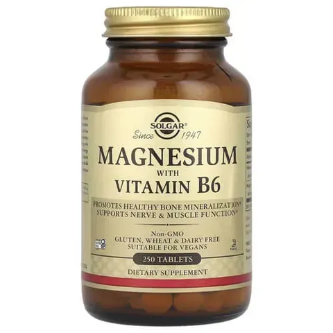 Solgar Magnesium with Vitamin B6 250 tab SOL-01721 фото