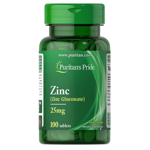 Puritan's Pride Zinc 25 mg 100 tab 02000 фото
