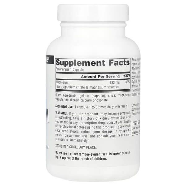 Source Naturals Magnesium Citrate 90 капсул SNS-02099 фото