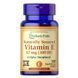 Puritan's Pride Vitamin E-100 IU Naturally Sourced 100 softgels 0260 фото