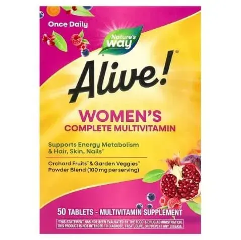 Nature's Way Alive! Women's Complete Multivitamin 50 tab - 01.2027 NWY-13663 фото