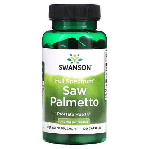 Swanson Saw Palmetto Full Spectrum 540 mg 100 Vegan Caps SW909 фото