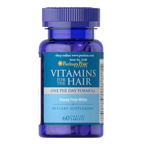 Puritan's Pride Vitamins for the Hair 60 tab - 07.2026 02100 фото