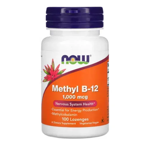 NOW Methyl B-12 1000 mcg 100 льодяників NOW-00495 фото