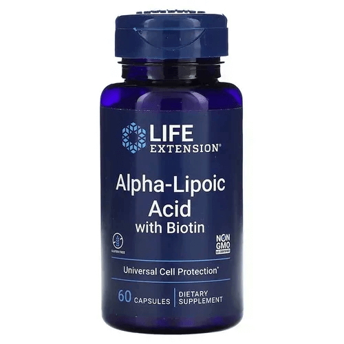 Life Extension Alpha-Lipoic Acid with Biotin 60 капс. LEX-45706 фото