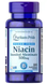 Puritan's Pride Flush Free Niacin 500 mg 100 capsules 1661 фото