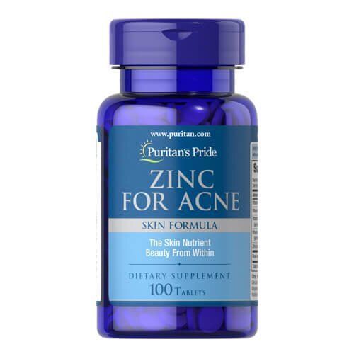 Puritan's Pride Zinc for Acne 100 tab 02580 фото