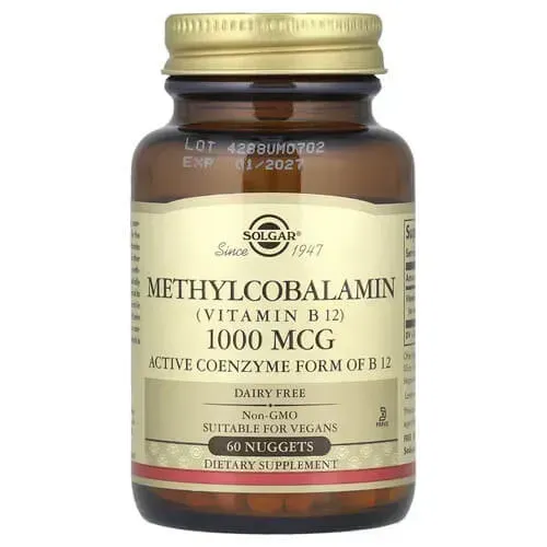Solgar Methylcobalamin (Vitamin B12) 1000 mcg 60 таблетки SOL-01951 фото