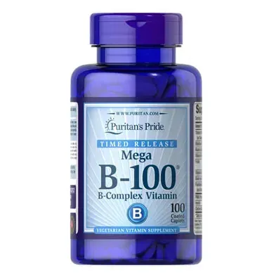 Puritan's Pride Vitamin B-100 Complex 100 tab 0772 фото