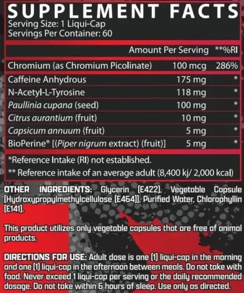 Nutrex Lipo-6 Black Ultra Concentrate 60 Liqui-Caps (EU) NRX-00738 фото
