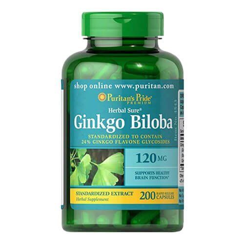 Puritan's Pride Ginkgo Biloba 120 mg 200 caps 04543 фото