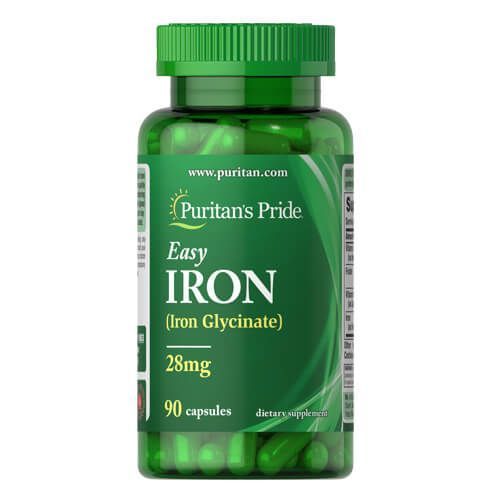 Puritan's Pride Easy Iron 28 mg 90 caps 01603 фото