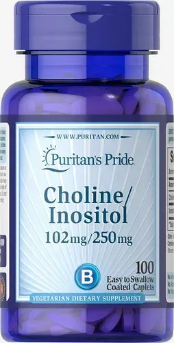 Puritan's Pride Choline Bitartrate Inositol 100 tab 4280 фото