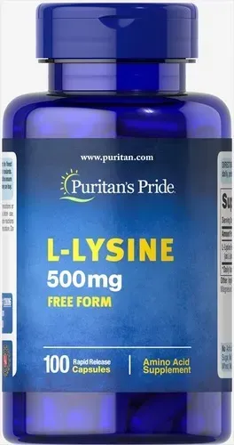 Puritan's Pride L-Lysine 500 mg 100 caps 12806 фото