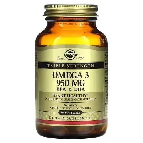 Solgar Triple Strength Omega-3 950 mg EPA & DHA 50 softgels SOL-02057 фото