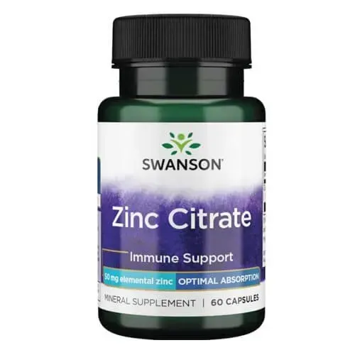 Swanson Zinc Citrate 50 mg 60 caps SW1374 фото