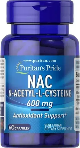 Puritan's Pride NAC 600 mg (N-Acetyl Cysteine) 60 caps 026241 фото