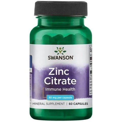 Swanson Zinc Citrate 30 mg 60 капсул SW1234 фото