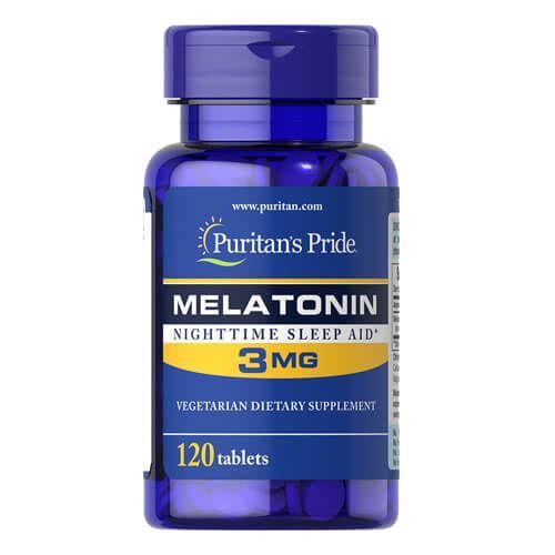 Puritan's Pride Melatonin 3 mg 120 tab 7903 фото