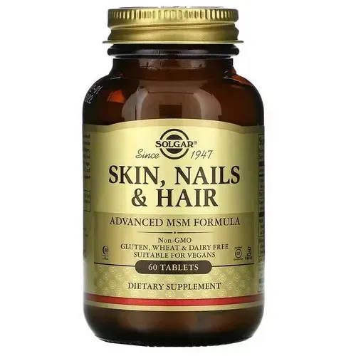 Solgar Skin Nails & Hair Advanced MSM Formula 60 tab SOL-01735 фото