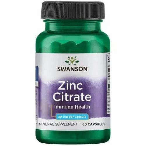 Swanson Zinc Citrate 30 mg 60 caps SW1234 фото