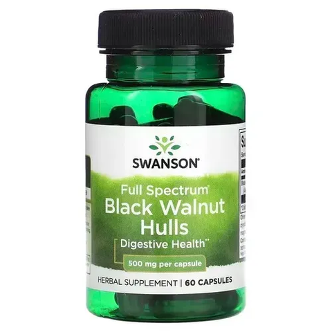 Swanson Full Spectrum Black Walnut Hulls 500 mg 60 caps SW1362 фото