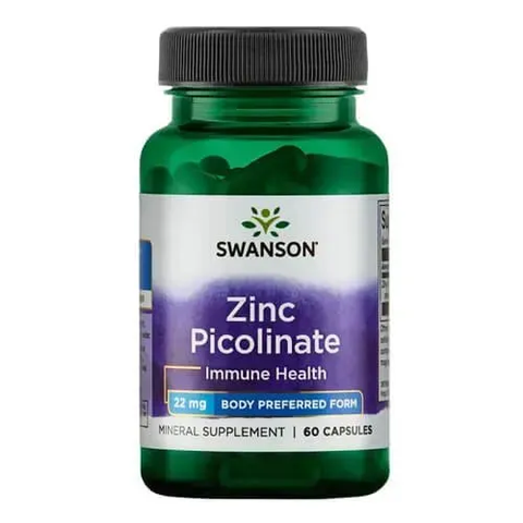 Swanson Zinc Picolinate 22 mg 60 caps SW1113 фото