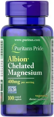 Puritan's Pride Albion Chelated Magnesium 400 mg 100 tab 70080 фото