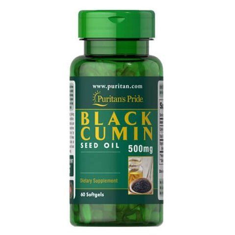 Puritan's Pride Black Cumin Seed Oil 500 mg 60 softgels - 08.2026 21657 фото