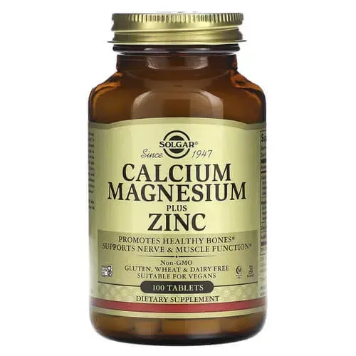 Solgar Calcium Magnesium Plus Zinc 100 tab SOL-00520 фото