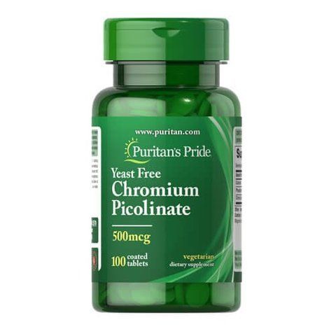 Puritan's Pride Chromium Picolinate 500 mcg 100 tab 02570 фото