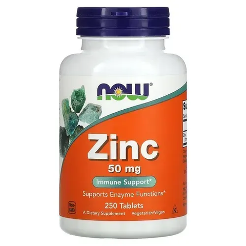 NOW Zinc Gluconate 50 mg 250 tab NOW-01522 фото