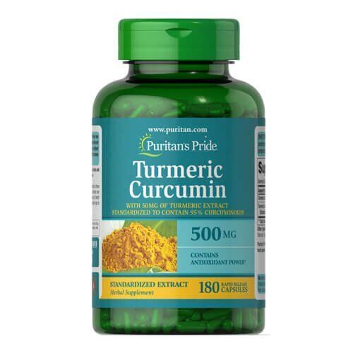 Puritan's Pride Turmeric Curcumin 500 mg 180 caps 15419 фото