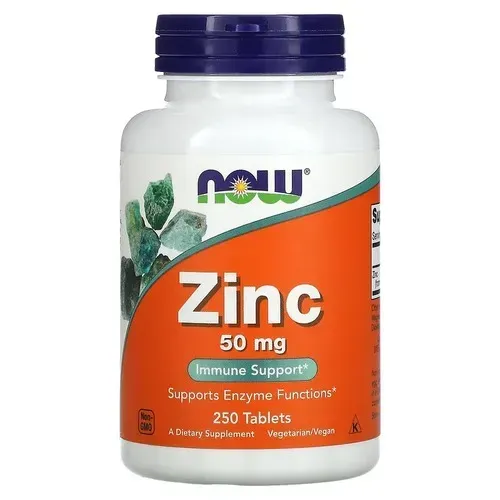 NOW Zinc Gluconate 50 mg 250 tab NOW-01522 фото