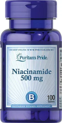 Puritan's Pride Niacinamide 500 mg 100 tab 730 фото