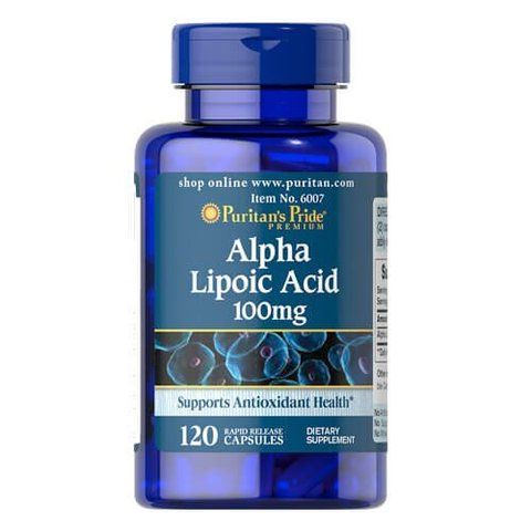 Puritan's Pride Alpha Lipoic Acid 100 mg 120 caps 06007 фото