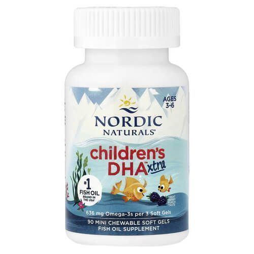 Nordic Naturals Children's DHA Xtra 636 mg 90 мини-капсул NOR-02721 фото
