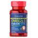 Puritan's&nbsp;Pride Omega-3&nbsp;1290&nbsp;mg&nbsp;Mini Gels 60 softgels 18671 фото