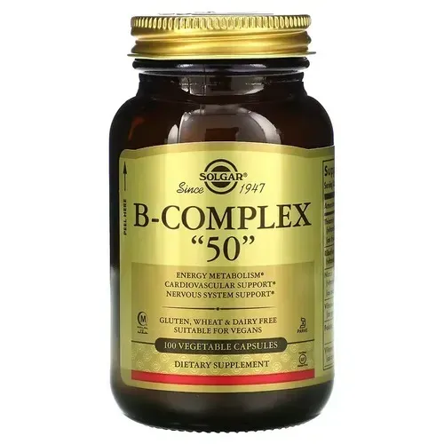 Solgar B-Complex 50 100 caps SOL-01121 фото
