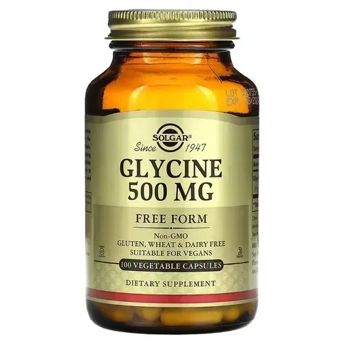 Solgar Glycine 500 mg 100 caps SOL-01370 фото