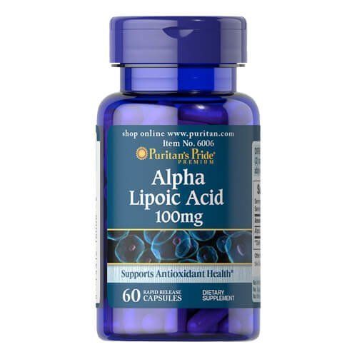 Puritan's Pride Alpha Lipoic Acid 100 mg 60 caps 6006 фото