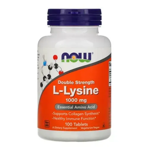NOW L-Lysine 1000 mg 100 таблеток NOW-00113 фото