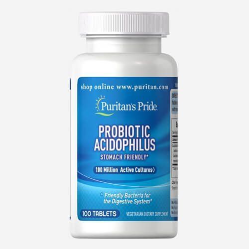 Puritan's Pride Probiotic Acidophilus 100 tab 02610 фото