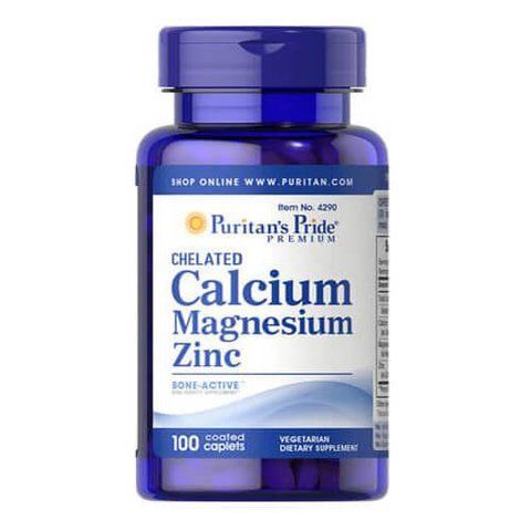 Puritan's Pride Chelated Calcium Magnesium Zinc 100 tab 4290 фото