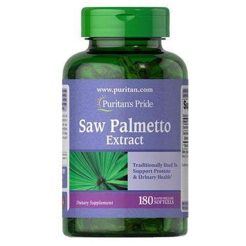 Puritan's Pride Saw Palmetto Extract 180 softgels 001951 фото