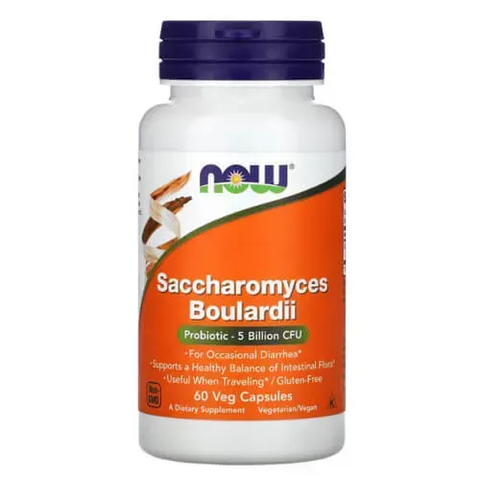 NOW Saccharomyces Boulardii 60 caps NOW-02934 фото