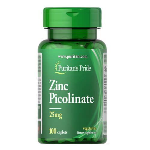Puritan's Pride Zinc Picolinate 25 mg 100 tab 04261 фото