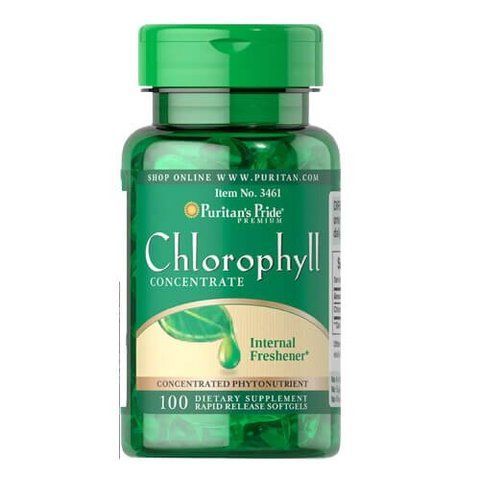 Puritan's Pride Chlorophyll Concentrate 50 mg 100 softgels - 09.2026 3461 фото