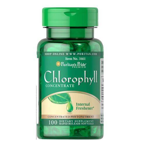 Puritan's Pride Chlorophyll Concentrate 50 mg 100 softgels - 09.2026 3461 фото